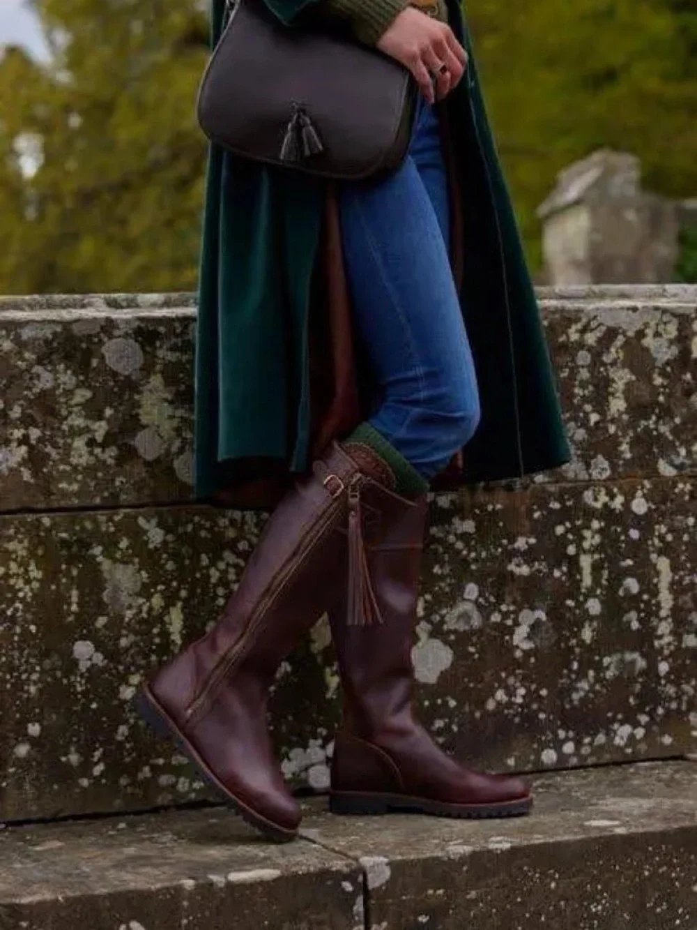 NEW Penelope Chilvers Long Tassel Boots  signature 